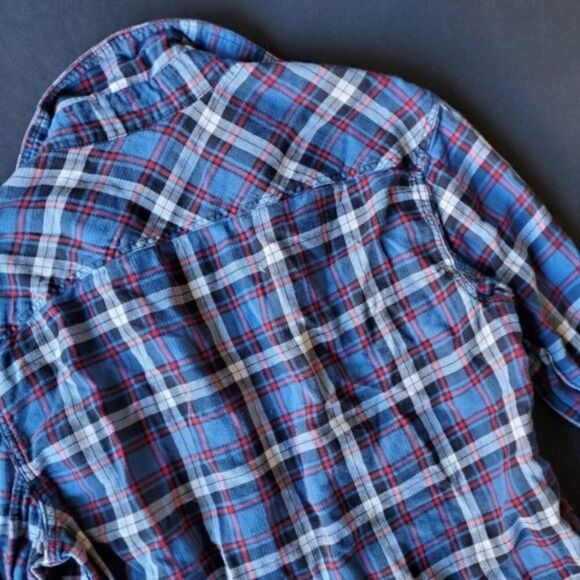 💍American Eagle Plaid Button Down Shirt - Picture 7 of 8